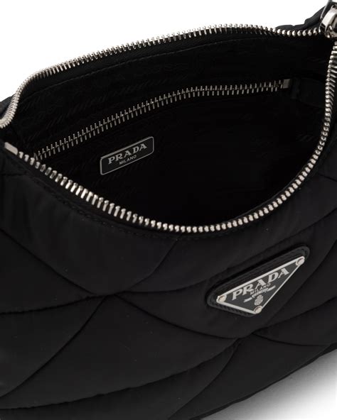 prada soft shoulder bag|prada padded nylon shoulder bag.